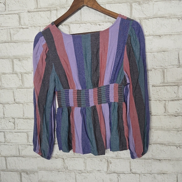 AEO cute stripe long sleeve top - Picture 13 of 13